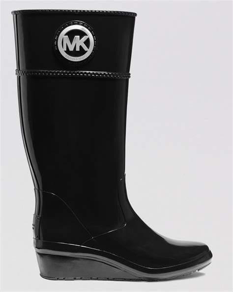 michael kors chain mail rain boots|michael kors wedge rain boots.